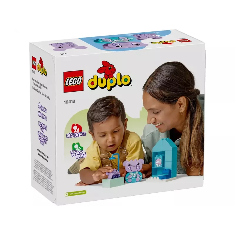 LEGO DUPLO vanniaja komplekt 10413 — vanniteemaline mängukomplekt väikelastele, 15 osa, soovitatav vanus alates 1,5 aastat