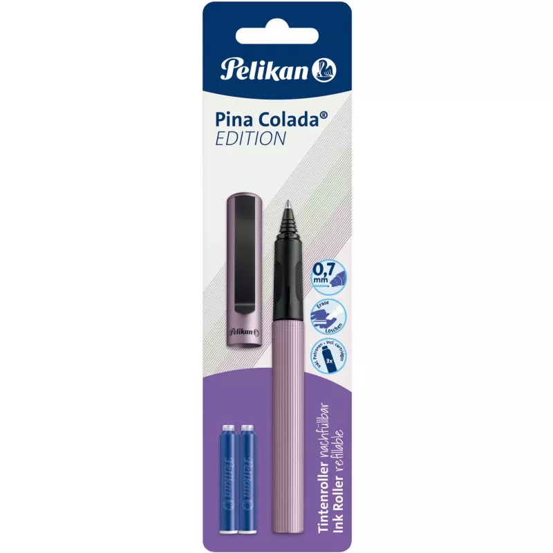 Pelikan Pina Colada Edition, pastapliiats, segavärvid, sinine, 0,7 mm, peen, mõlemakäeline
