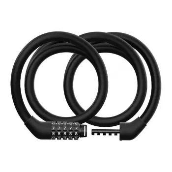 Turvakaabel Xiaomi BHR6751GL tõukerattale, pikkus 1,2 m, läbimõõt 1,2 cm, koodlukk, must