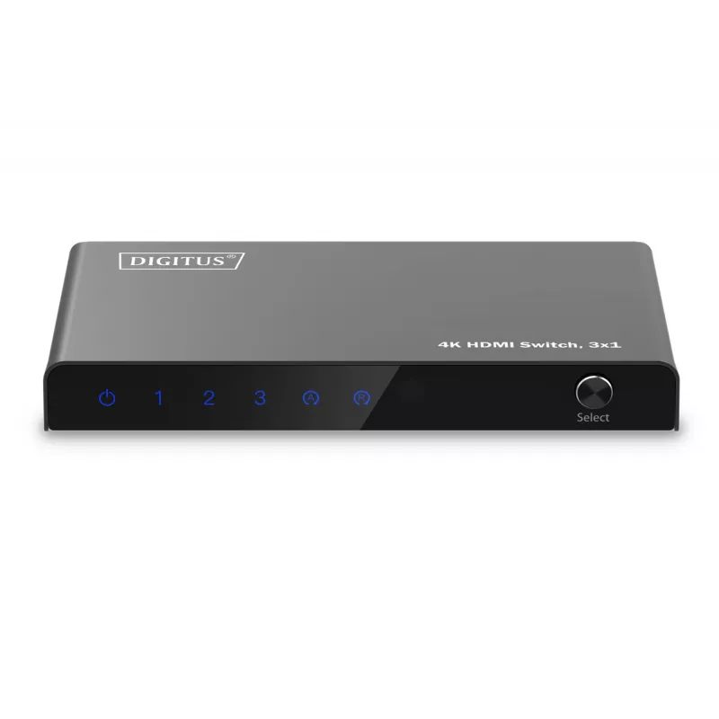 Digitus 4K HDMI Switch 3x1 Metal Must 18 Gbit/s