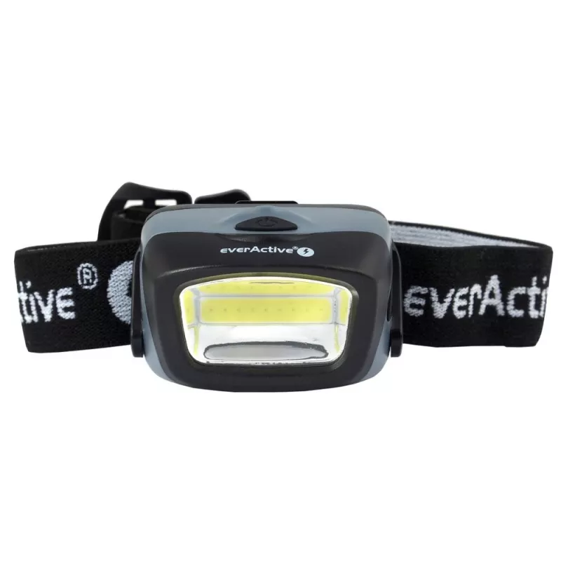 Peavõru taskulamp everActive HL-150, pealamp, 150 lm, 3 W, IPX4, 3×AAA, must
