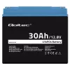 Laetav LiFePO4 aku QOLTEC 12.8V 30Ah 384Wh koos BMS-iga