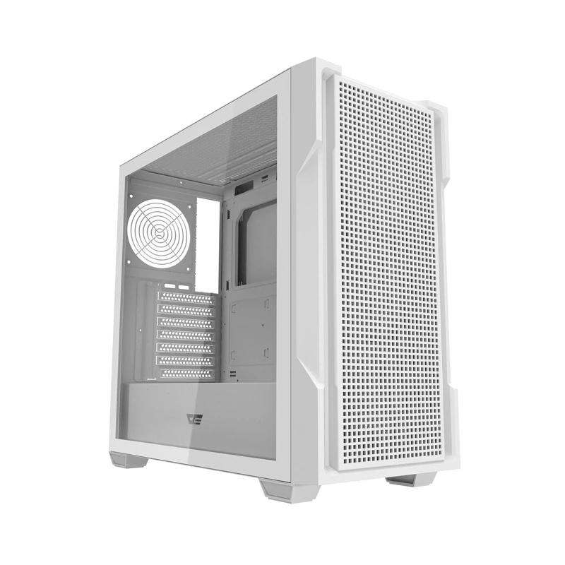 Darkflash DS900 Mesh arvutikorpus ilma ventilaatoriteta (valge)