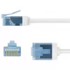 Goobay ülipaindlik CAT 6A patch-kaabel õhuke U/UTP valge – eriti lühike pistik (74288)
