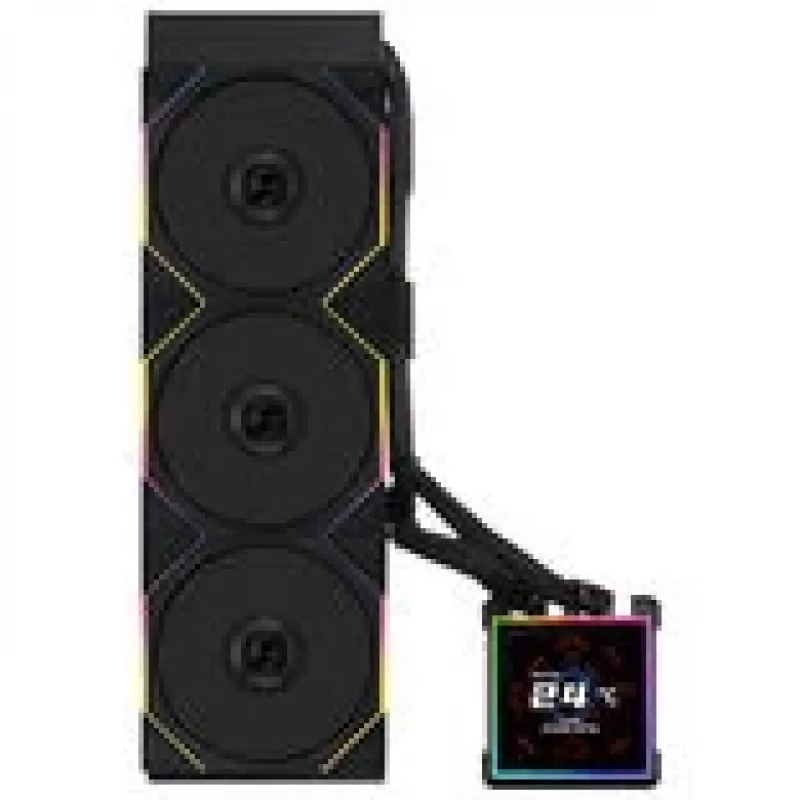 AiO vedelikjahuti lian li HydroShift II LCD-S 360mm RGB ja LCD-ekraaniga