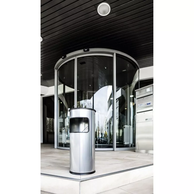 Prügikast Durable 333023 17 L ümmargune metallist hõbedane
