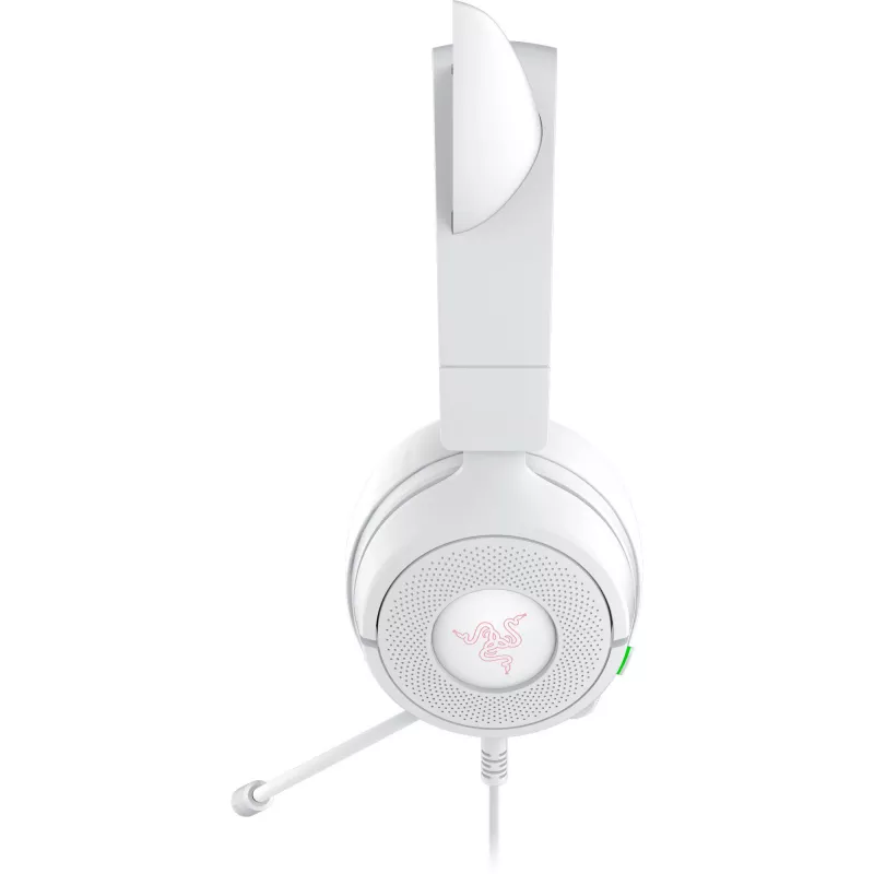 Peakomplekt Razer Kraken Kitty V3 X — mängupeakomplekt RGB-valgustuse, kerge disaini ja sisseehitatud mikrofoniga