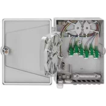 Jaotuskarp Rutenbeck APL 6xLC-D OS2 APC pinnapaigaldus, helehall RAL 7035