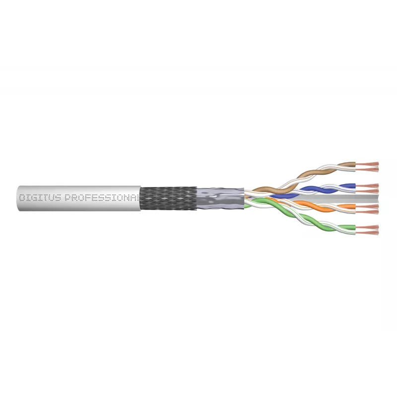 Võrgukaabel Digitus CAT 6 SF/UTP keerdpaar paikakaabel tooral 305m hall