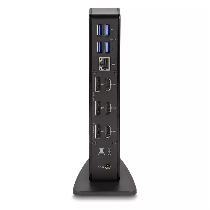 DeLOCK USB-C tüüpi kolme ekraani dokkimisjaam 4K USB-jaotur LAN Heli PD 96 W
