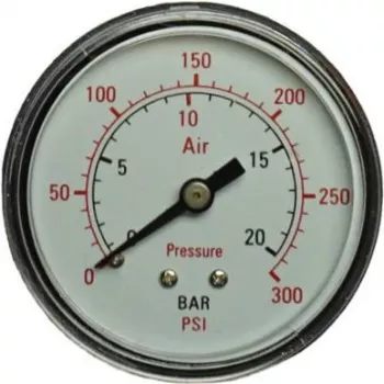 Manomeeter (rõhumõõtur) Aerotec tagumine ühendus väliskeermega 1/4 tolli mudel 9414582