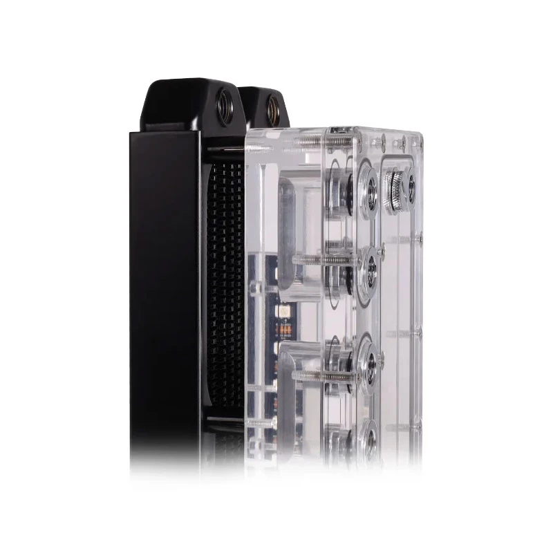 Kinnituskomplekt Alphacool 15724 must roostevaba teras 17 mm kõrgus