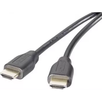 SpeaKa Professional HDMI-ühenduskaabel 2.00 m Audio Return Channel, kullatud pistikukontaktid Must [1x HDMI-pistik - 1x HDMI-pistik] (SP-9024560)
