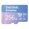 SanDisk Creator MicroSD mälukaart 256GB, kiire andmeedastus kuni 190 MB/s