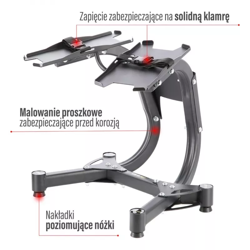 Reguleeritav hantliriiul Hms Premium STR10 Pro