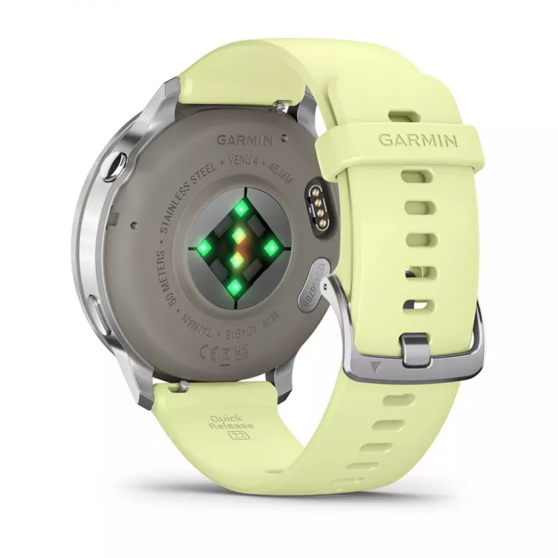 Garmin Venu 010-03014-02 nutikell / spordikell 3.56 cm (1.4) AMOLED 45 mm Digitaalne 454 x 454 pikslit Puuteekraan Hõbedane Wi-Fi GPS (satelliit)