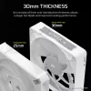 Fan Corsair iCUE LINK RX140 MAX RGB 14 cm Valge 2 pcs 300-1600 RPM