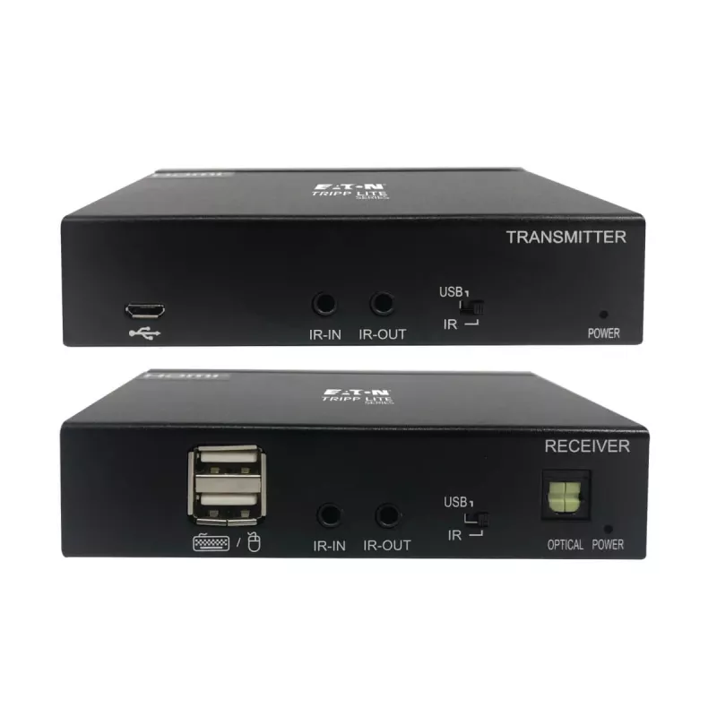 Eaton Tripp Lite Series DisplayPort-HDMI üle Cat6 pikenduskomplekt KVM-toega, 4K 60Hz, 4:4:4, USB, PoC, HDCP 2.2, kuni 230 jalga, TAA - Video/Heli laiendus, HDMI, Di
