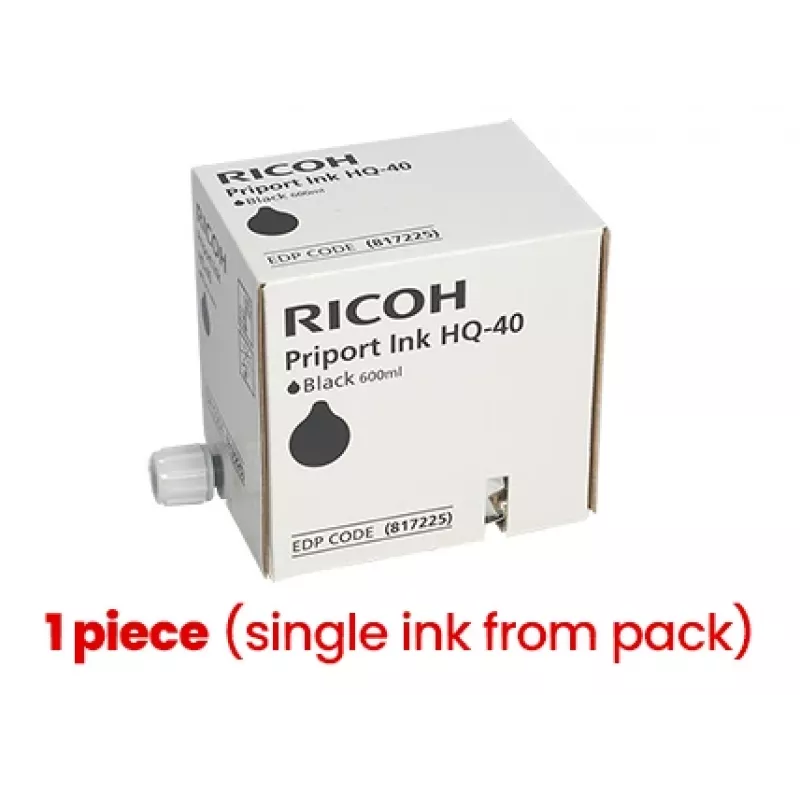 Ricoh Priport HQ-40 (817225) tindikassett, must (1 tk)