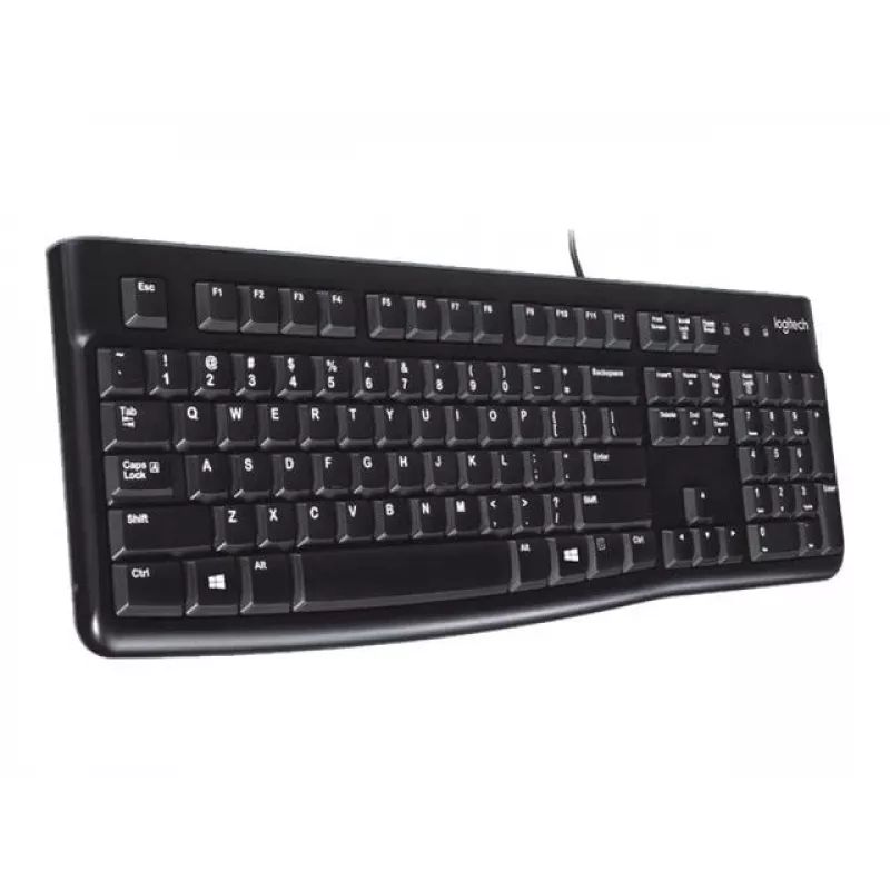 K120 juhtmega klaviatuur, juhtmega, USB, QWERTZ, must