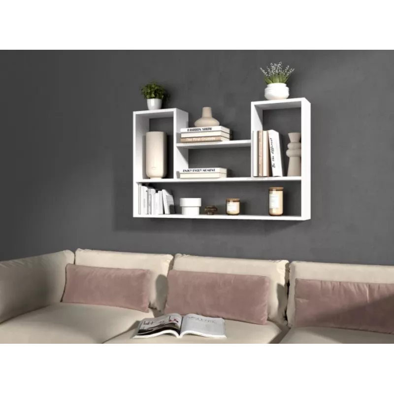 BILBAO 4P hanging rack 100x16x60 cm, Valge