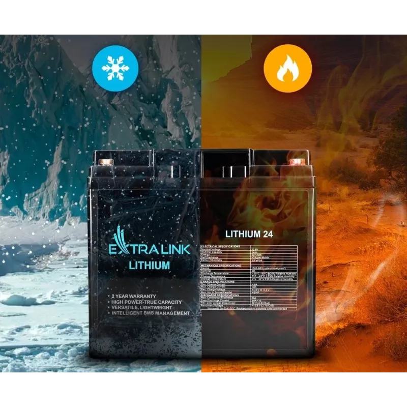 Extralink taaslaetav aku LiFePO4 24000 mAh 12,8 V