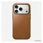 Mobiiltelefoni ümbris Nomad Modern Leather Case kate iPhone 17 Pro, 16 cm (6,3 tolli), tan, nahk ja PC/TPU