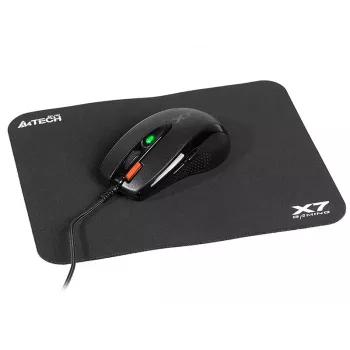 Mängurihiir A4Tech X-7120 USB Type-A mõlemakäeline 2000 DPI, 3 ms, juhtmega, must