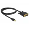 Videokaabli adapter DeLOCK 83988 Mini DisplayPort DVI-D-le 1m