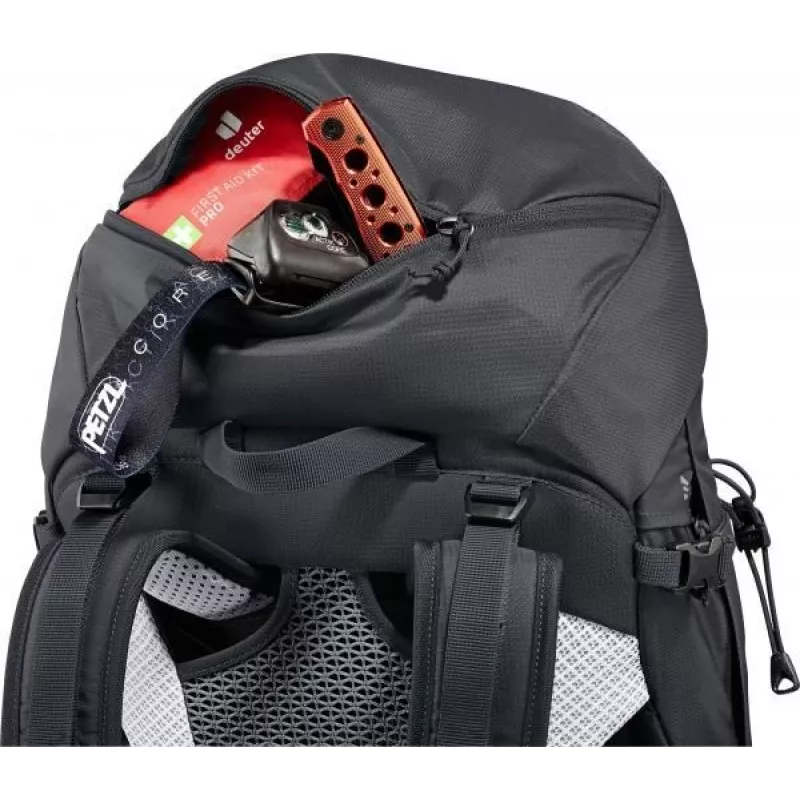 Seljakott DEUTER Futura Pro 34 SL, naiste matkakott, 34 L, 1,56 kg, ventilatsioon, hüdratatsioon 3 L, kiivrikinnitus, sisemine terasraam