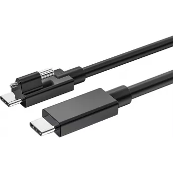 USB-C kaabel Exsys EX-K1599V-1.5 — 1,5 m, USB-C USB-C-le rihveldatud kruvipistikuga