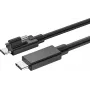 USB-C kaabel Exsys EX-K1599V-1.5 — 1,5 m, USB-C USB-C-le rihveldatud kruvipistikuga