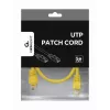 patch-kaabel CAT5E UTP 0,25 m/KOLLANE PP12-0.25M/Y Gembird