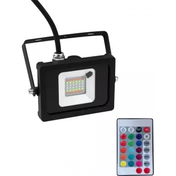 LED-prožektor EUROLITE FL-10 SMD RGB IP65 10W, kompaktne välistingimustesse mõeldud RGB prožektor