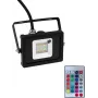 LED-prožektor EUROLITE FL-10 SMD RGB IP65 10W, kompaktne välistingimustesse mõeldud RGB prožektor