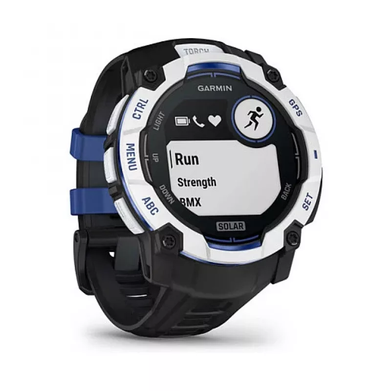 Nutikell GARMIN Instinct 3.05 cm (1.2 tolli) AMOLED 45 mm 390x390 px Puutetundlik ekraan Must Valge GPS 4 GB 53 g Silikoonrihm