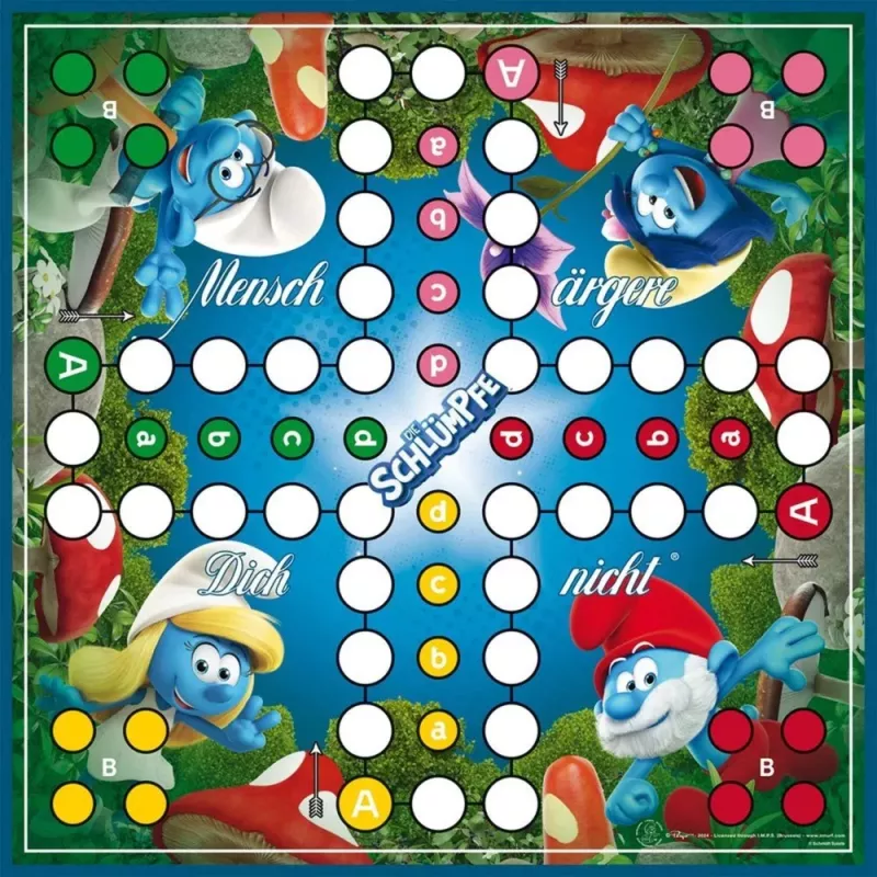 Schmidt Spiele Smurfide klassikaline Ludo lauamäng