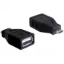 DeLOCK - USB-adapter - USB Type A, 4 kontakti (emane) - 5 kontakti Micro-USB Type B (isane) (65296)