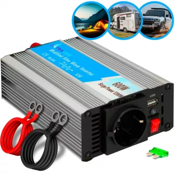 Extralink OPIM-600W pingemuundur, auto 12V, 600W modifitseeritud siinuslaine