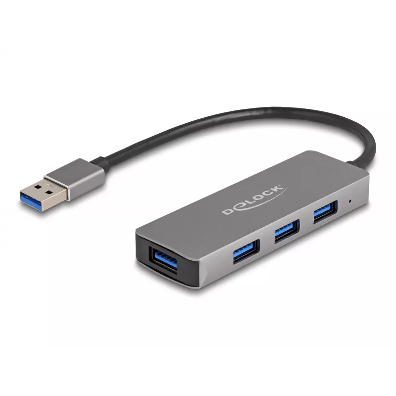 DeLOCK 63171 USB-jaotur 3.2 Gen 1 Type-A 5000 Mbit/s Hall