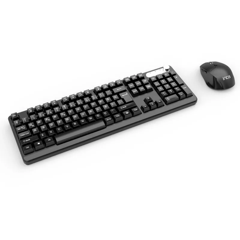 Inca IWS-549U klaviatuur ja hiir koos kontori RF juhtmevaba USB QWERTY türgi must
