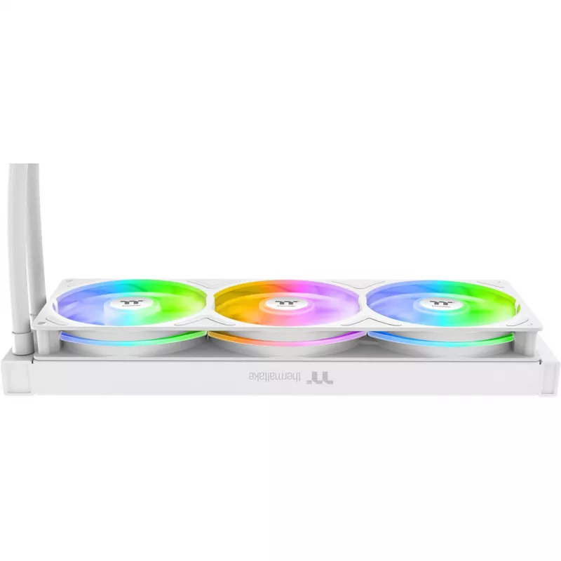 Vedelikjahutusega protsessorijahuti THERMALTAKE TH360-S V3 ARGB Sync AIO Snow Edition, 360 mm, ARGB, kõik-ühes