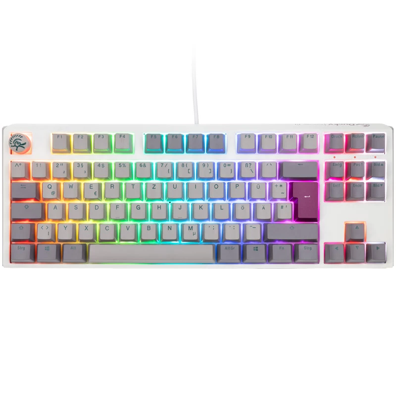 Ducky One 3 TKL Mist hall mänguklaviatuur, USB, saksa