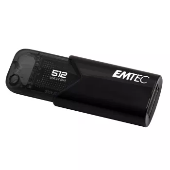 Emtec B110 Click Easy 3.2 USB-mälupulk 512 GB USB Type-A 3.2 Gen 2 (3.1 Gen 2) Must (ECMMD512GB113)