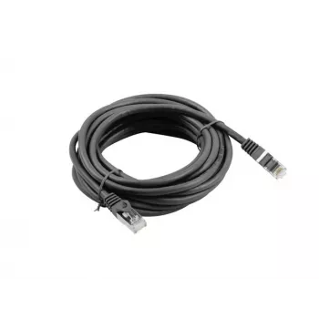 Lanberg Cat6 võrgukaabel RJ-45 kuni RJ-45 PCF6-10CC-0500-BK, 5 m, F/UTP, 250 MHz, must