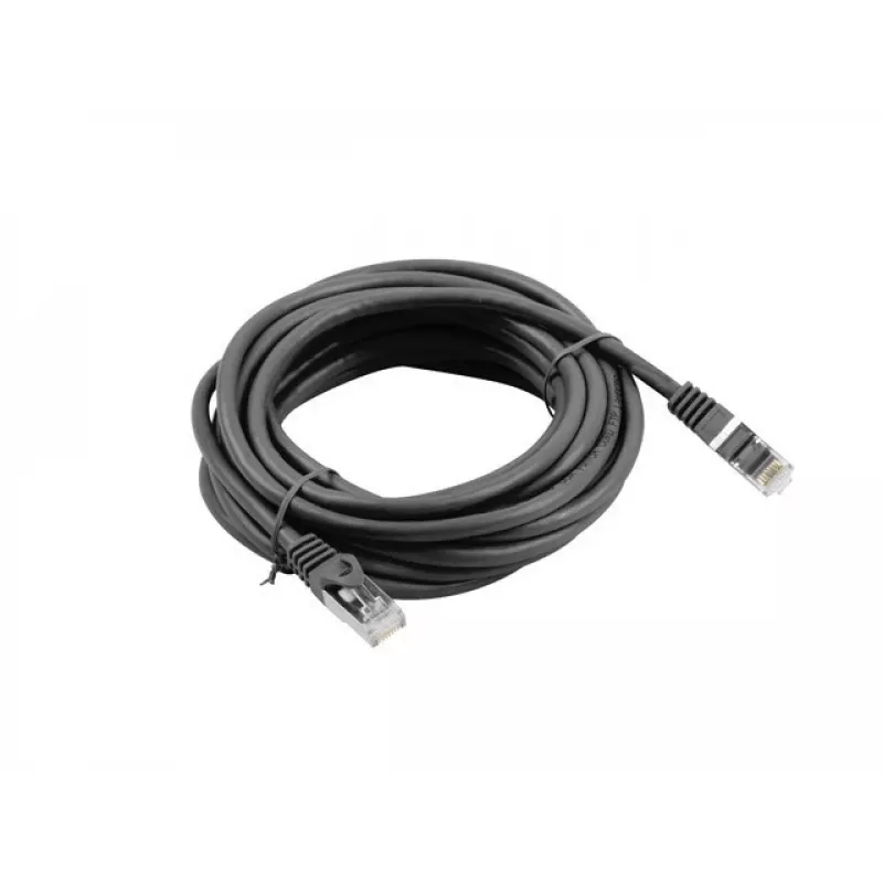 Lanberg Cat6 võrgukaabel RJ-45 kuni RJ-45 PCF6-10CC-0500-BK, 5 m, F/UTP, 250 MHz, must