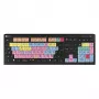 Logickeyboard ASTRA 2 USB AZERTY English Must Täissuuruses Klaviatuur