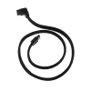SilverStone SATA III kaabel 50cm nurga all / sirge - punutud must
