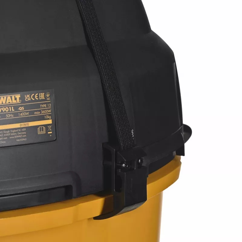 DeWALT DWV901L tolmuimeja Must, kollane 30 L 1400 W