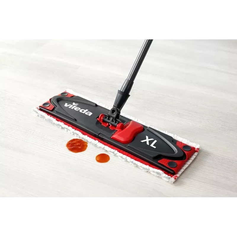 VILEDA mop Ultramax XL Box — pestav mikrokiust 360° pöörlev pea, kokkupandav, kõvadele põrandatele